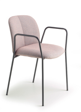 MENTHA POP - Upholstered fabric chair with armrests by SCAB DESIGN - view 3